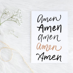 Amen Print