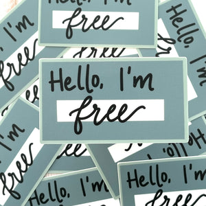 Hello, I'm Free Sticker