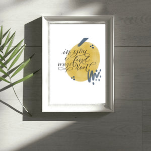 In You I Find My Rest Print